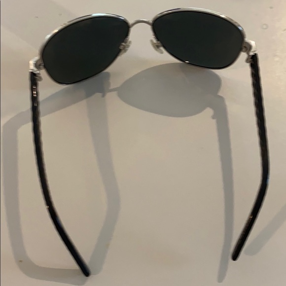 Chanel silver tone frame and quilted CC sunglasses main image 11
